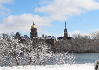 Snow on the Golden Dome