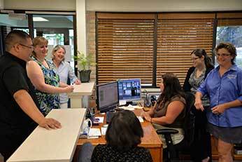 Fr Brian Ching, CSC and St Joseph Parish Lay Staff