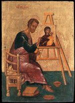 St Luke writing an Icon of the Blessed Virgin