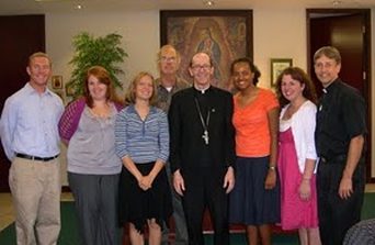 209-2010 Andre House Core Staff with Bishop Thomas Olmsted