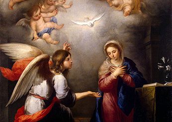 The Annunciation by Murillo 1660