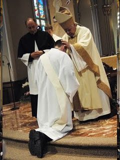 Laying on of hands by the Bishop