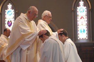 Laying on of hands by the Presbyterate