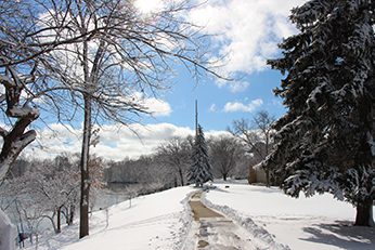 Winter Path at Moreau Seminary