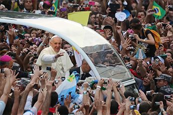 Pope Francis at World Youth Day 2013