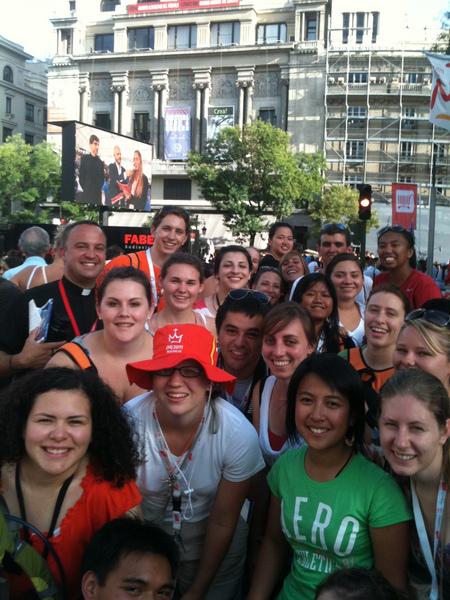 University of Portland students at World Youth Day 2011 - Madrid
