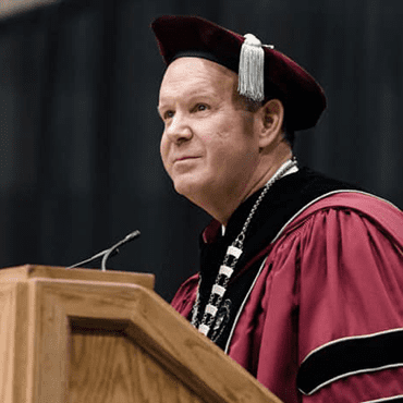 Dr. Marco Clark at his inauguration as President of Holy Cross College