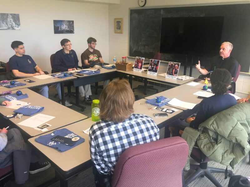 Fr. Tom Eckert teaches collaborators about Holy Cross Mission Center partnerships