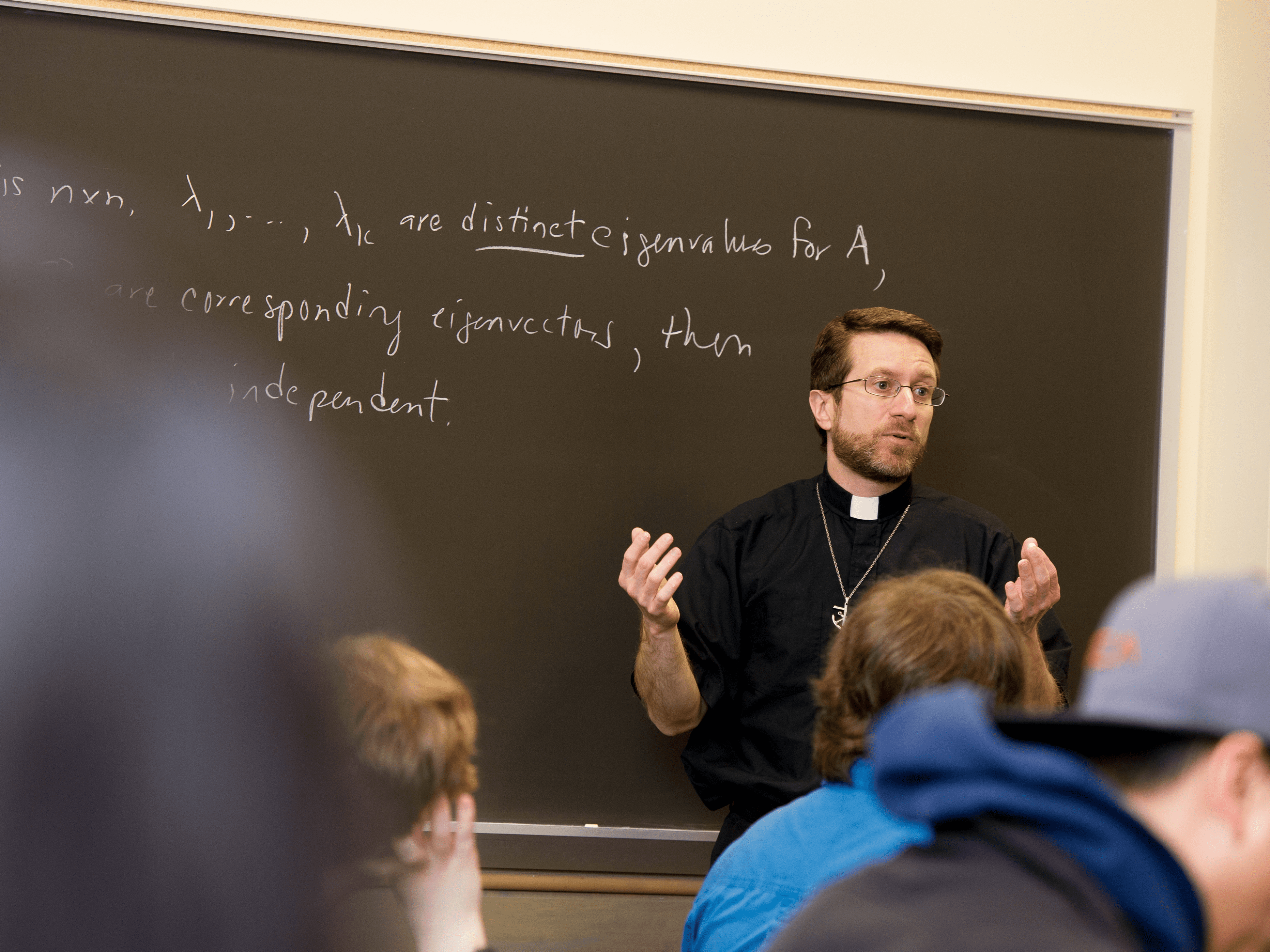 Fr. Charlie McCoy, C.S.C., teaches college mathematics at the University of Portland