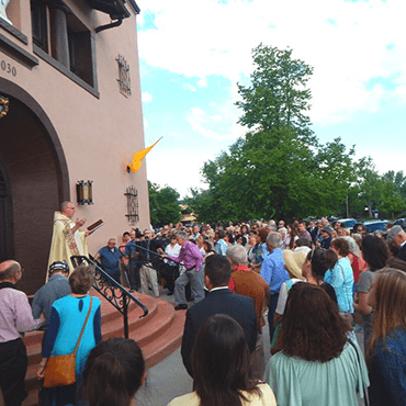 Prayer at Sacred Heart Parish of Colorado Springs