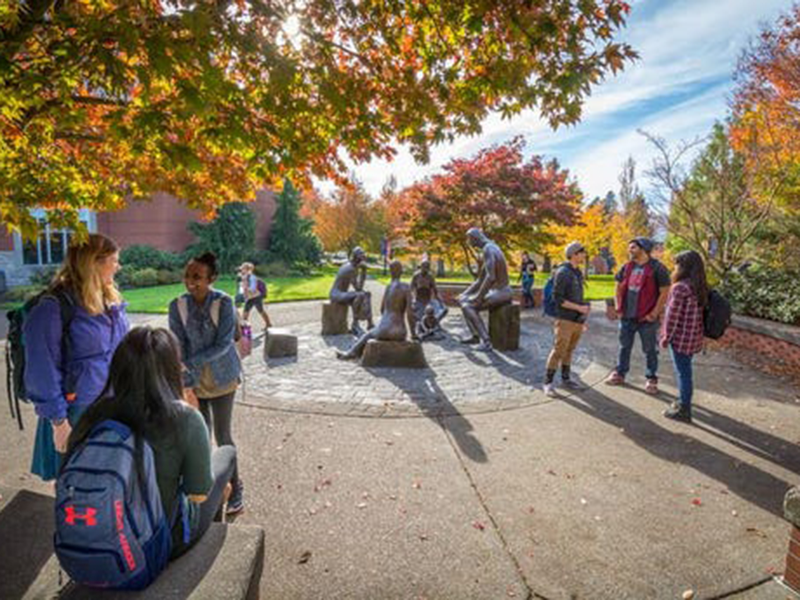 Students at University of Portland