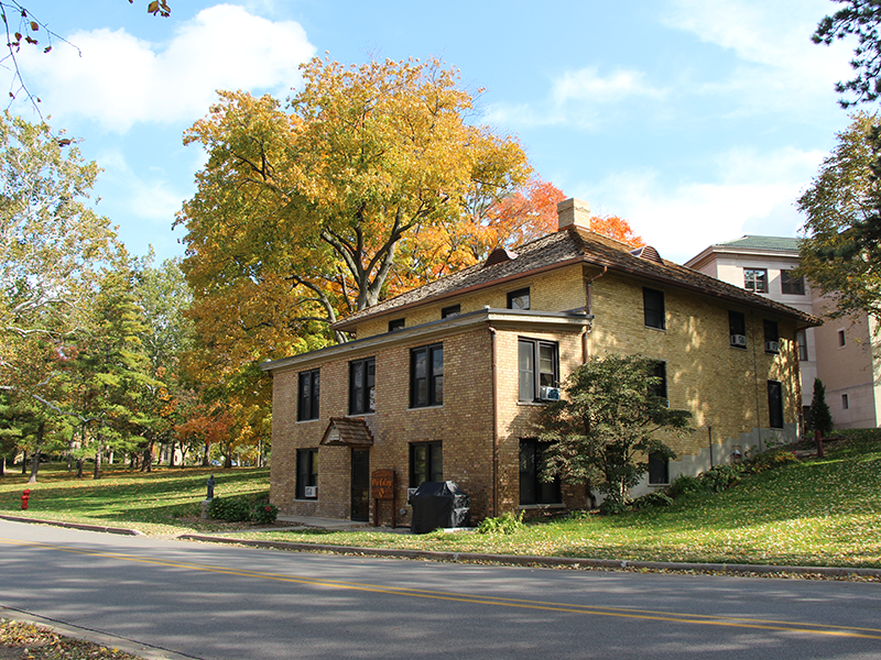 old college undergraduate seminary from across the street