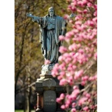 Sacred Heart of Jesus statue at Notre Dame