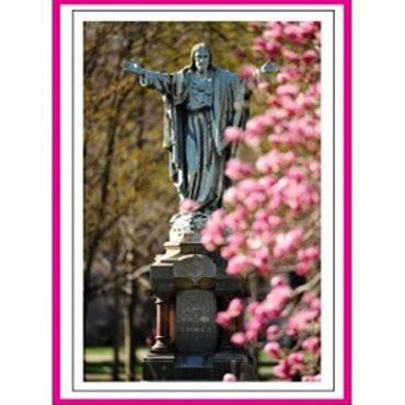 Sacred Heart of Jesus statue at Notre Dame