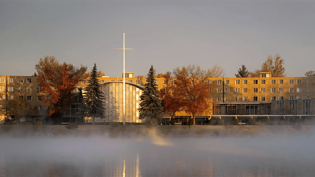 Moreau Seminary from across St. Joseph lake