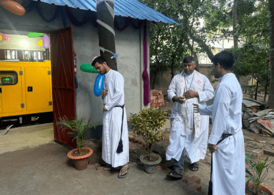 Religious brothers standing