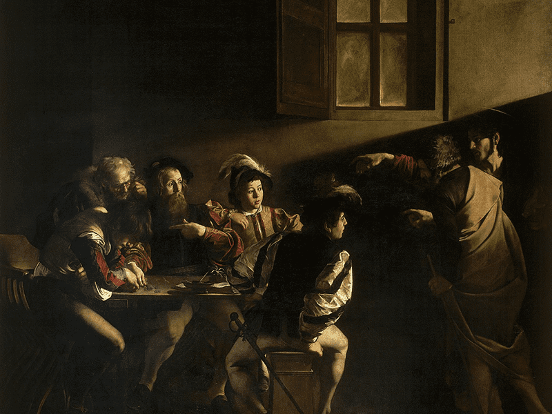 Caravaggio, The Calling of Saint Matthew
