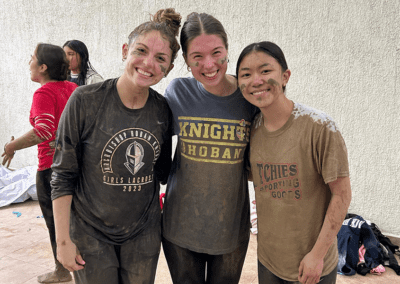 girls smiling