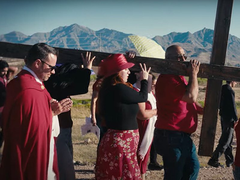 2024 st john vianny Blessing during Mass at St John Vianney Catholic Church in Goodyear, Arizona