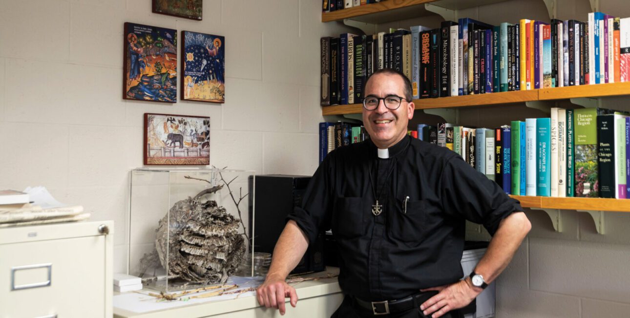 2025 Fr. Terry Erhman Nik Guiney on a mission trip educating children in Africa