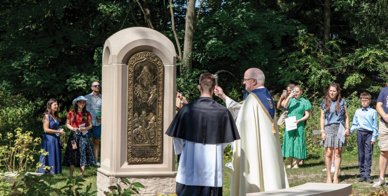 2025 Rosary Walk Dedication Ceremony Fr. Charlie McCoy, C.S.C., teaches college mathematics at the University of Portland