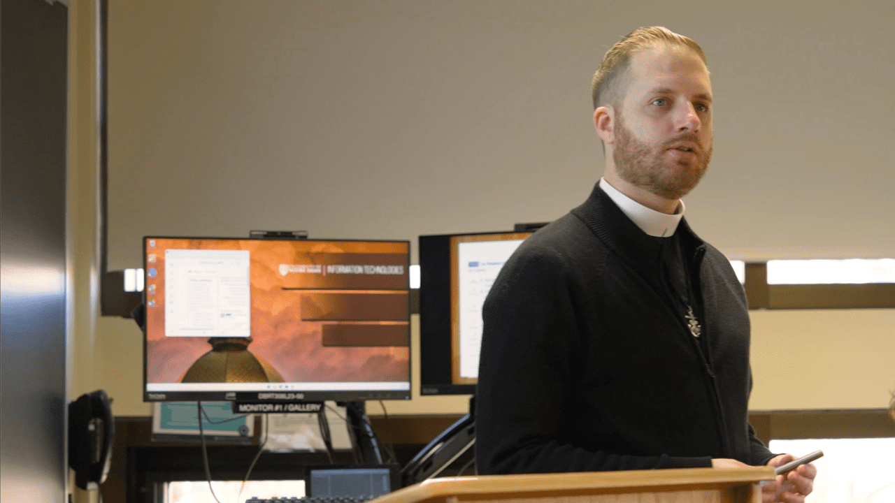 Br. Jacob Gorman French Class Notre Dame
