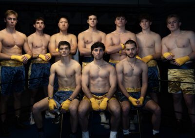 Group photo of the 2026 University of Notre Dame male boxers.