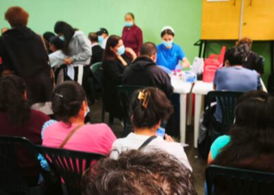 The Brother André Polyclinic held a health clinic for families to gain medical services.