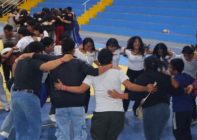 Students from Lord of Hope Parish celebrate Pentecost with a moment of prayer