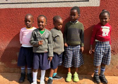 Kindergarteners enjoy outdoor play time at St. Andrews Holy Cross Nursery and Primary School