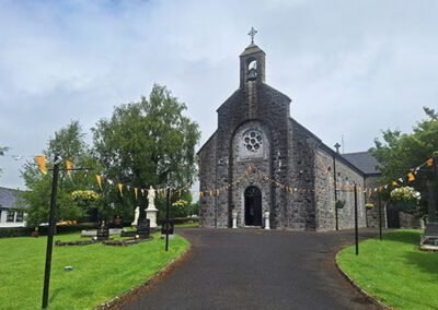 Brother Paul Bednarczyk, C.S.C., visits a church in Ireland during a recent visit.