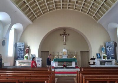 Brother Paul Bednarczyk, C.S.C., visits a church in Ireland during a recent visit.