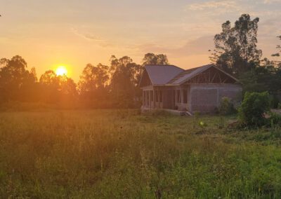 Outdoors, sunset image of Eden Academy in Utegi, Tanzania