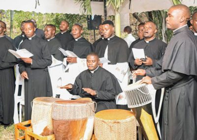Musicians perform at the blessing ceremony of the new Holy Cross Center Kiserian in Nairobi, Kenya.